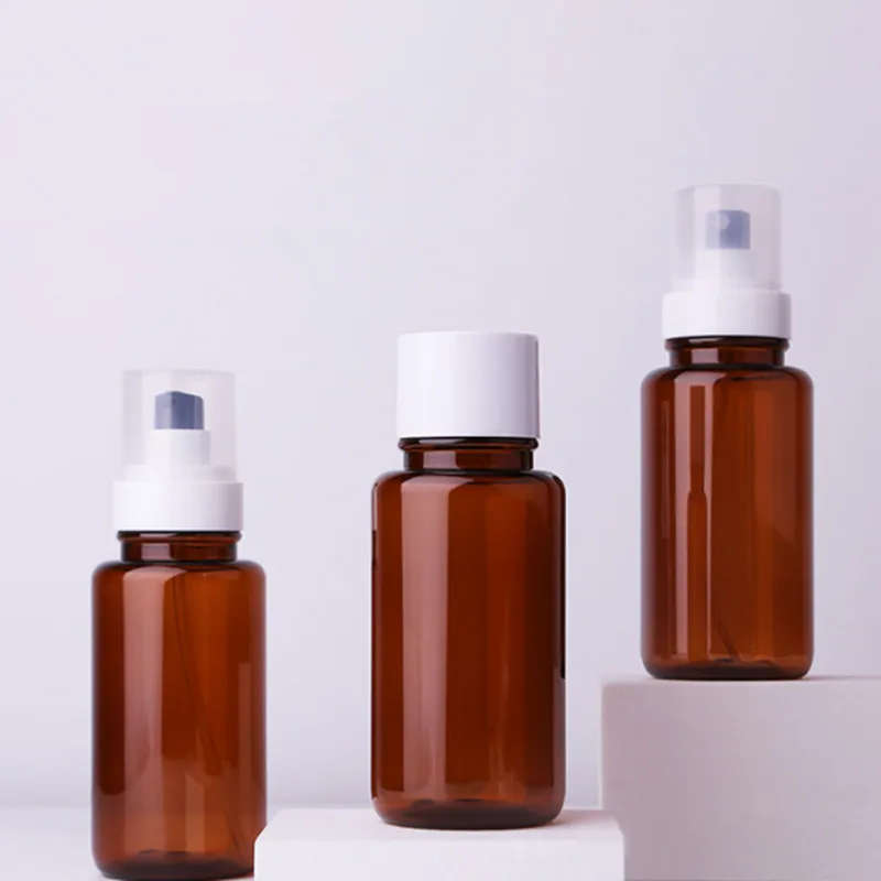 10/30pcs Brown Spray Bottle Travel 200ml Perfume Atomizer Dispenser Bottle Mist Toner Lotion Empty Refillable Bottles