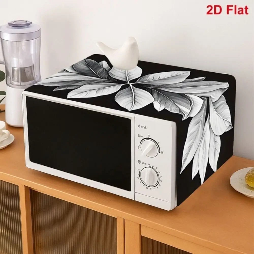 85x35cm Microwave Oven Dust Cover Oil Proof Waterproof Polyester Fabric Machine Protector Washable Protective Cover