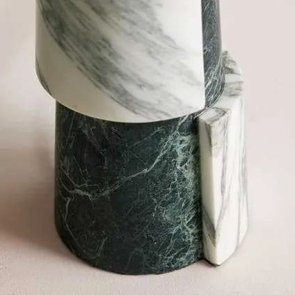 Villa living room bedroom art color matching marble table lamp