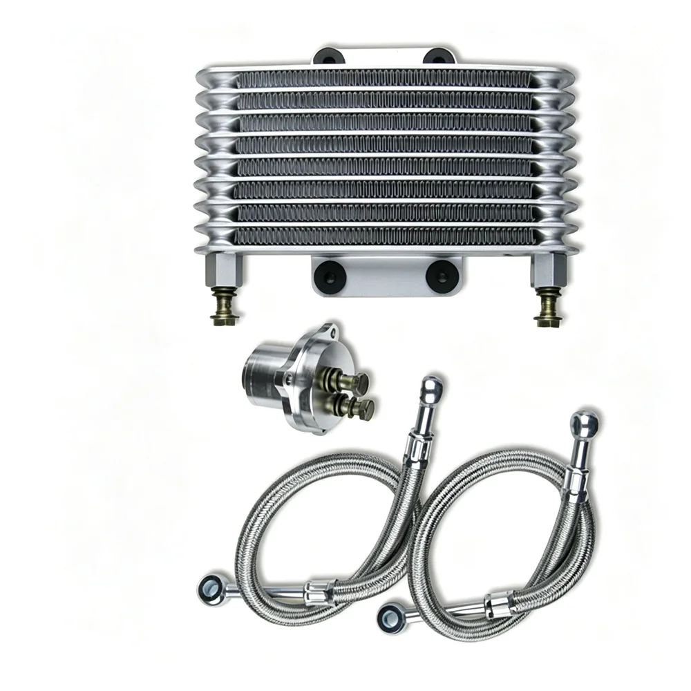 125ml Motorcycle Engine Oil Cooler Cooling Radiator System kit for Suzuki GT GF GX GXR150 Engine Oil Cooler Radiator Kit