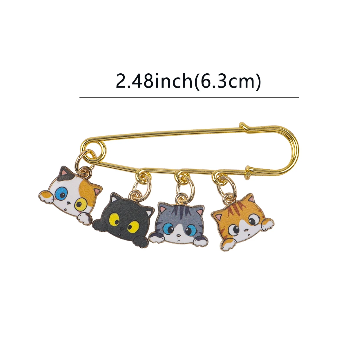 Cute Cat Cartoon Lapel Pins for Backpack Enamel Pins Briefcase Badges Children Brooches for Clothes Jewelry Accessories Gifts