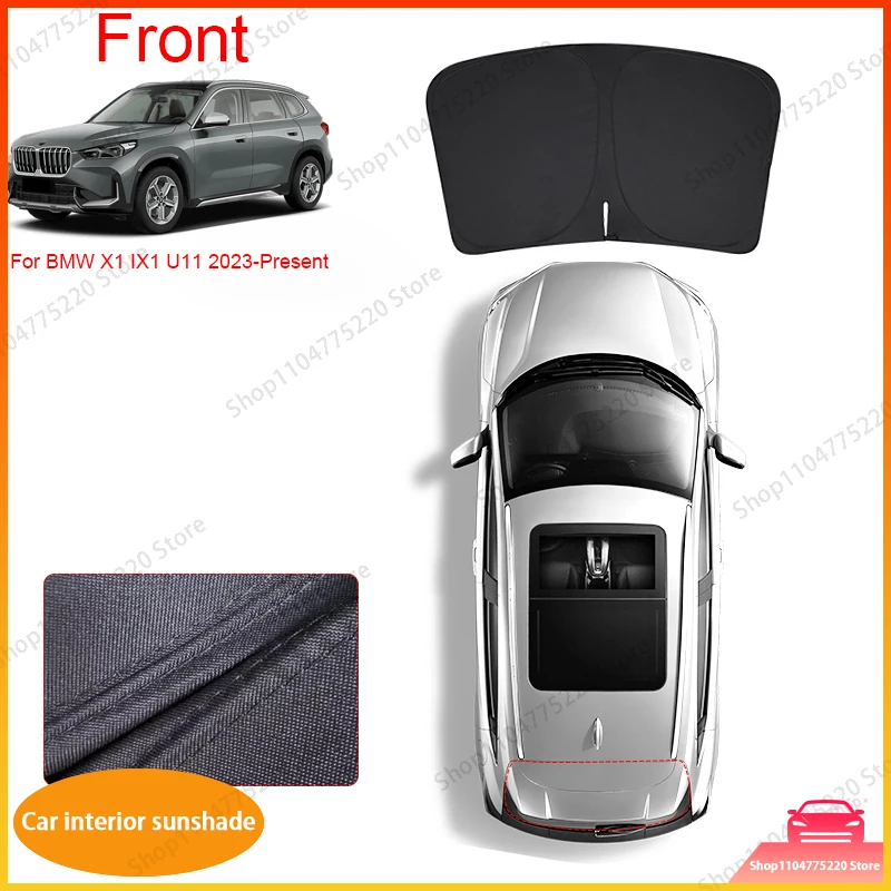 

Car Black Windows Privacy Sunshade For BMW X1 IX1 U11 2023-Present Anti-UV Heat Insulation Protect Cover Interior Accessories