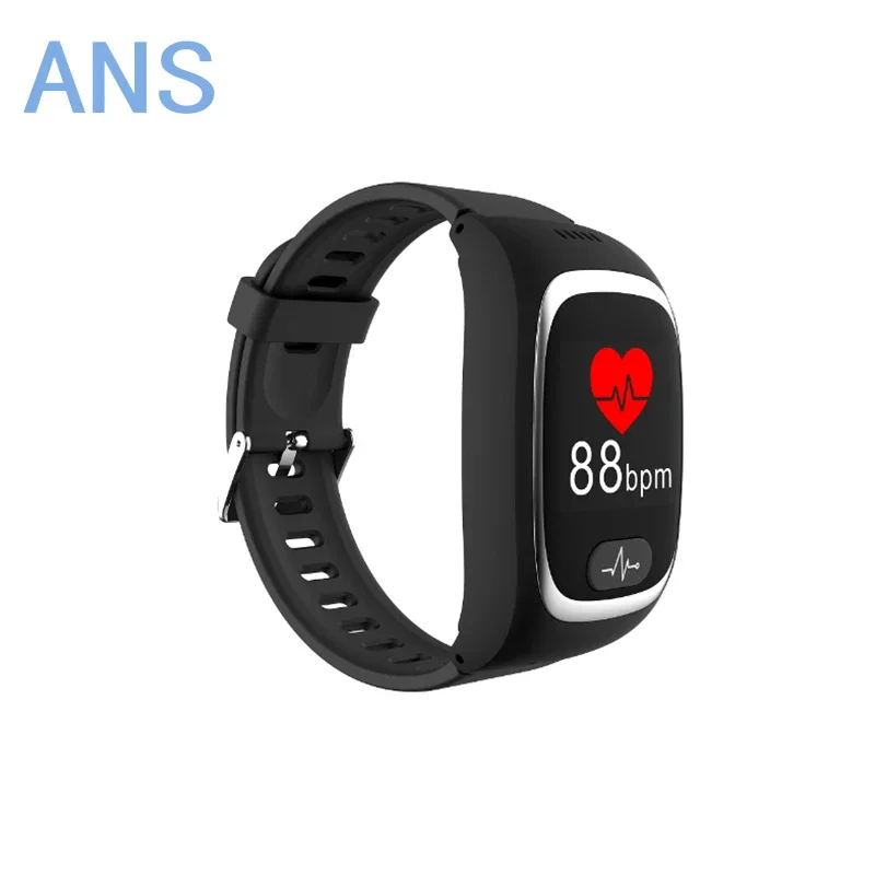 

H66 2G elderly SOS anti loss positioning heart rate pressure Step counting telephone watch smart wristband