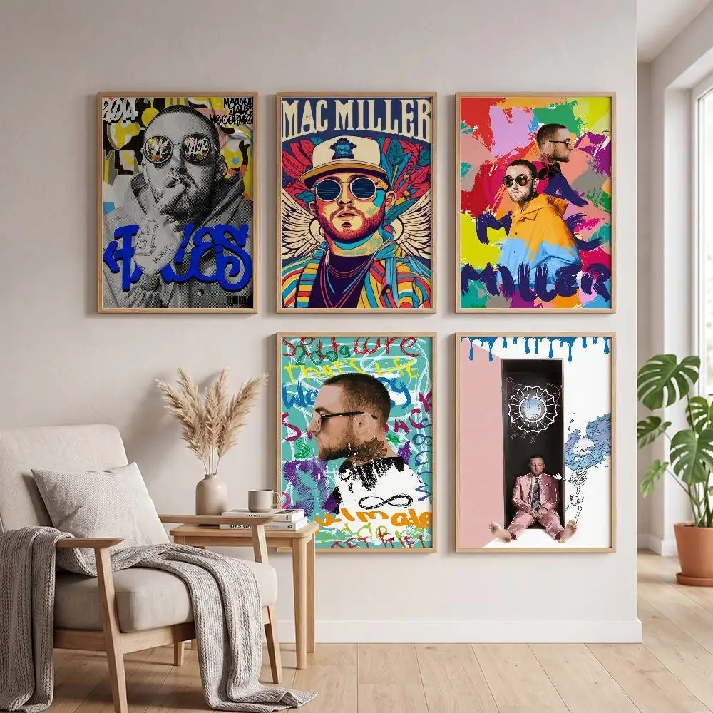 Singer M-Mac Circles Millers Classic Vintage Poster Self-adhesive Art Waterproof Paper Sticker Coffee House Bar Room Wall Decor