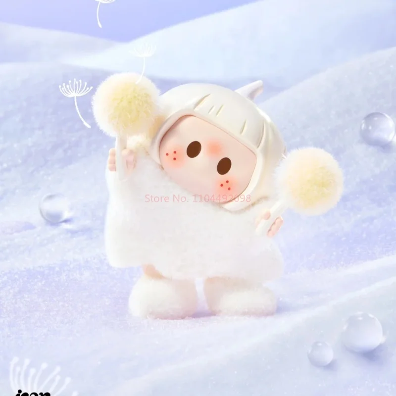 Genuíno em estoque yoyo bonito cabeça torto série caixa cega item na moda ornamento de mesa cabeça abóbora mini boneca presente aniversário da menina