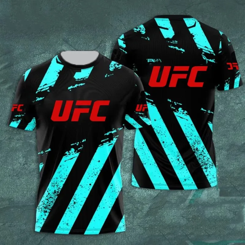 

UFC Fighting Fans футболка с 3D принтом, мужская мода, летний топ с круглым вырезом, женский уличный спортивный детский боевой костюм для отдыха