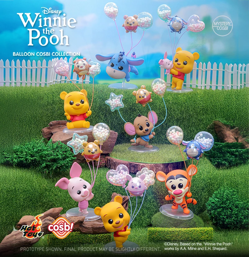 

Genuine Hot Toys Winnie the Pooh Balloon Cosbi Collection Tigger Piglet Eeyore Roo Figure Blind Box Birthday Mysterious Gifts
