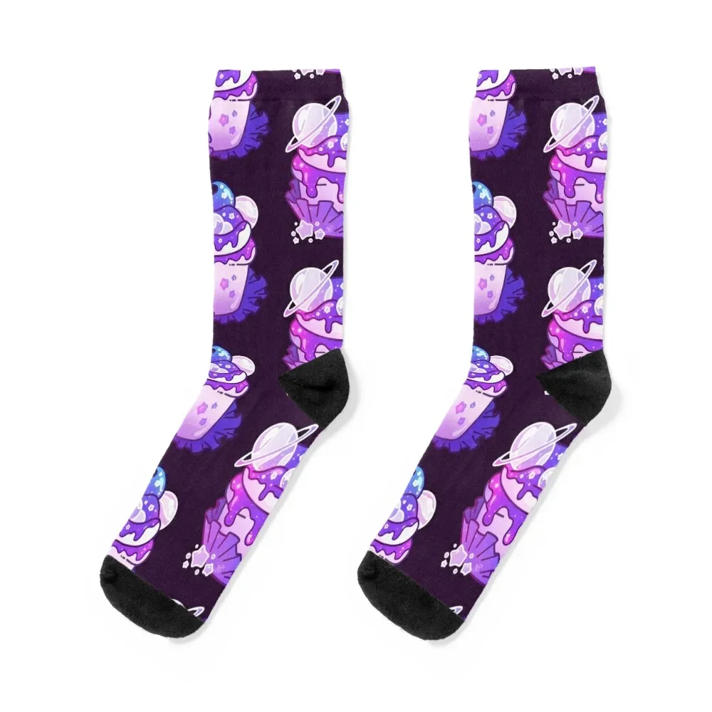 

Pastel Galaxy Cupcake Socks crazy floor Socks Female Men's