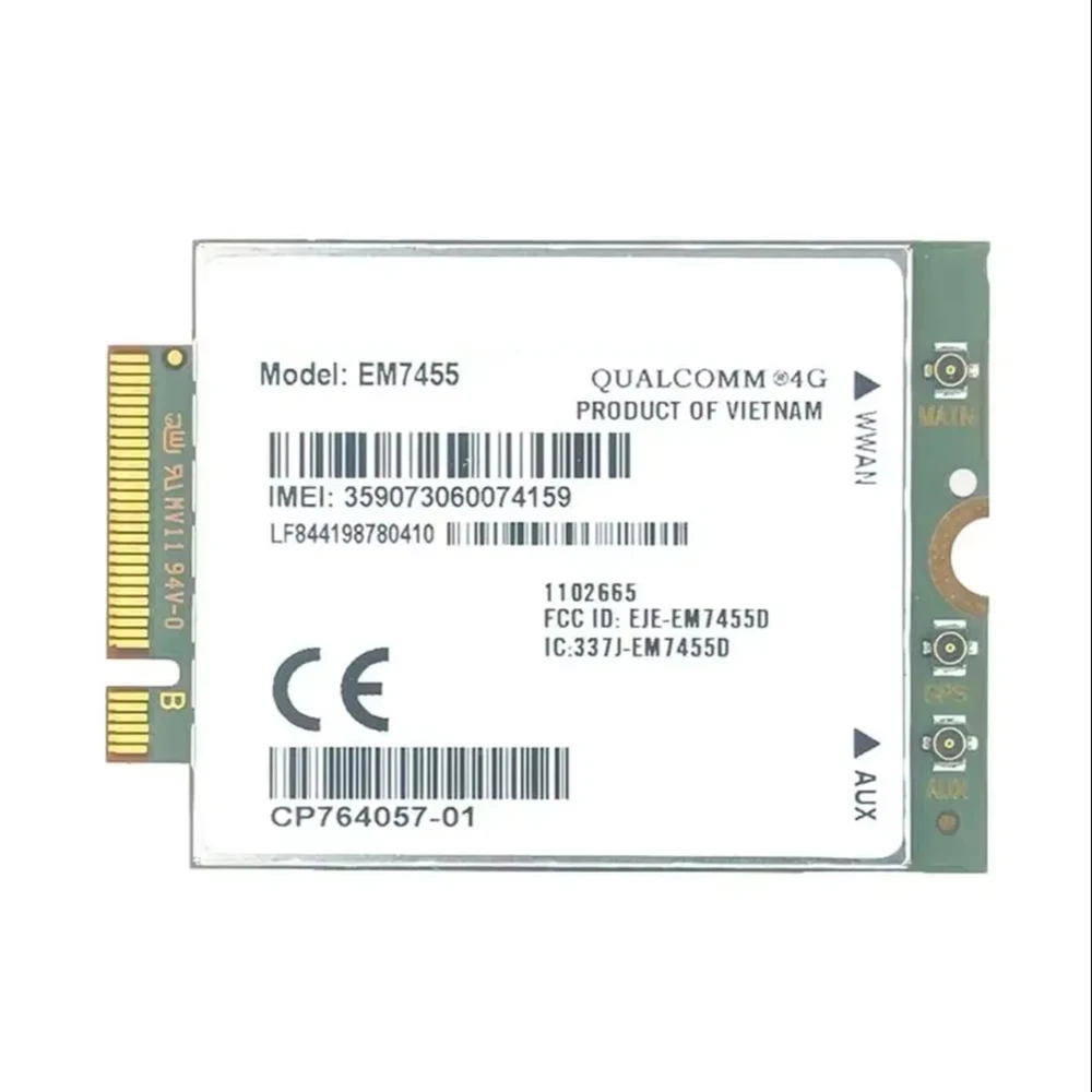 EM7455 WWAN Wireless LTE Cat6 M.2 Module FDD/TDD NGFF 300Mbps 4G WWAN Card For Router Laptop
