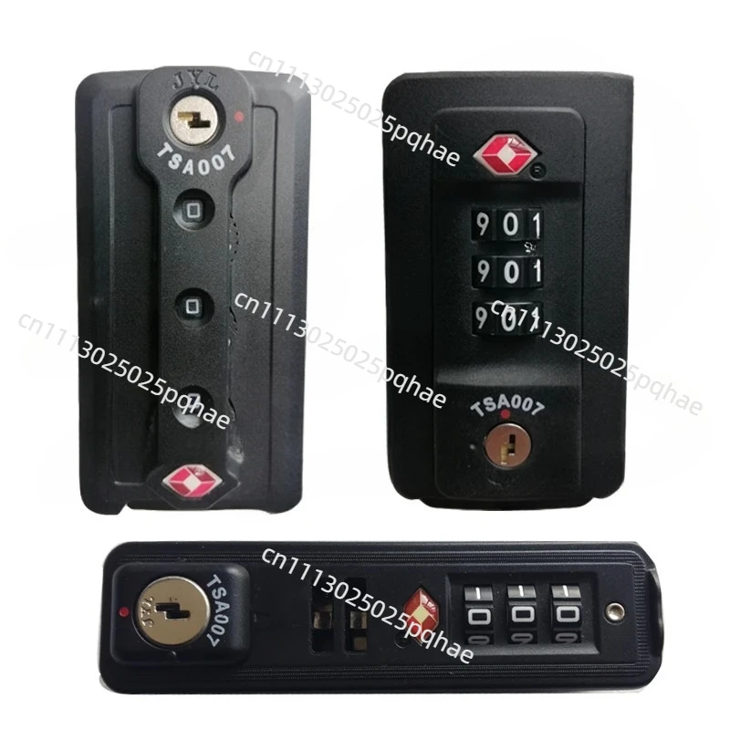 JY-D216 TSA007 Customs Luggage Code Lock, JY-D2013-A Aluminum Frame Luggage Buckle for Travel Suitcase Replacement