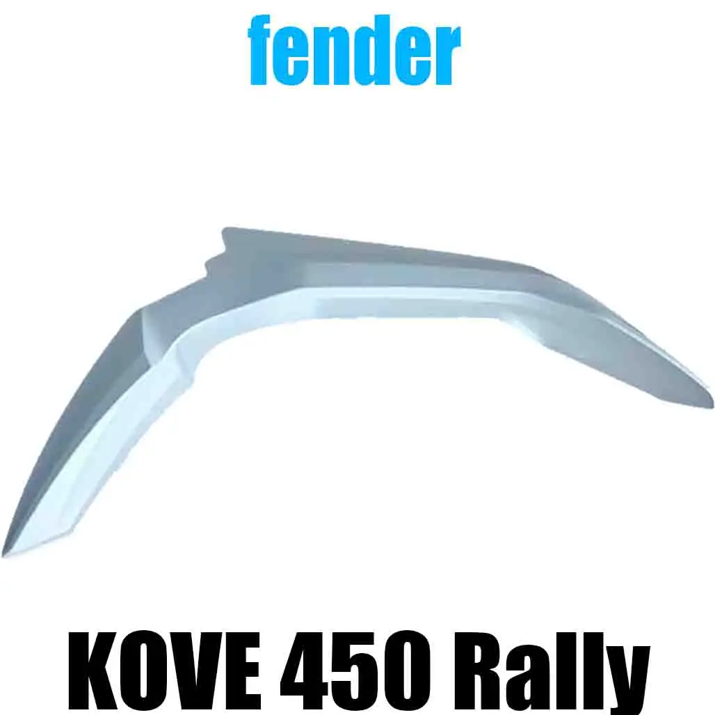 For KOVE 450 Rally Front Upper Fender White Shell (without decal)