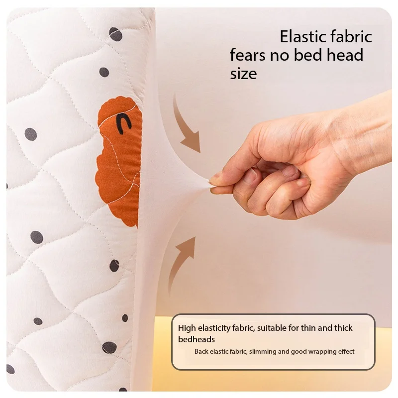 Skin-friendly washed cotton bedside cover all-inclusive dustproof protective thickened anti-collision small fresh ugly artifact