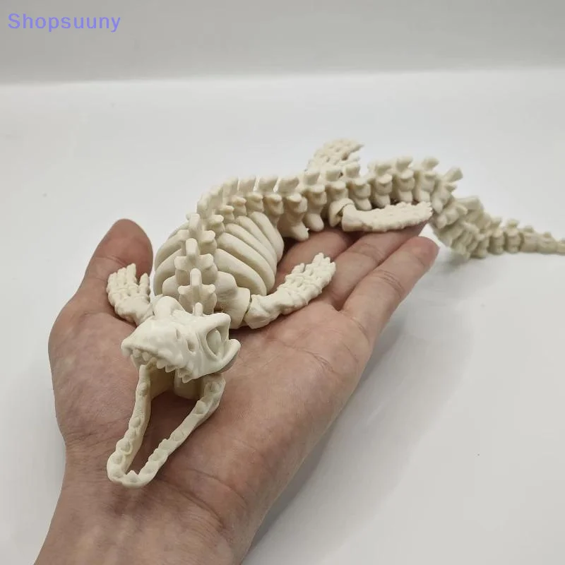 [SU]Dinosaur Skeleton Model Fish Tank Landscaping Decoration Marine Reptiles Display Desktop Ornament Aquarium Home Decoration