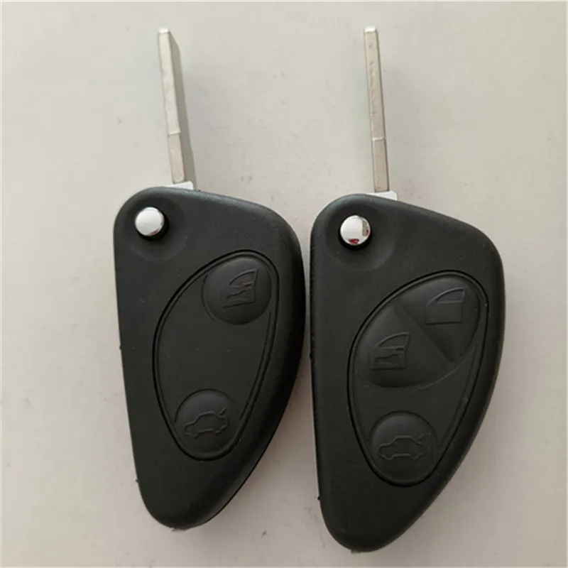 

2 шт., 2/3 кнопки, складной чехол для автомобильного ключа, чехол для Alfa Romeo 147 156 166 GT 1999-2008 SIP22, необрезанное лезвие