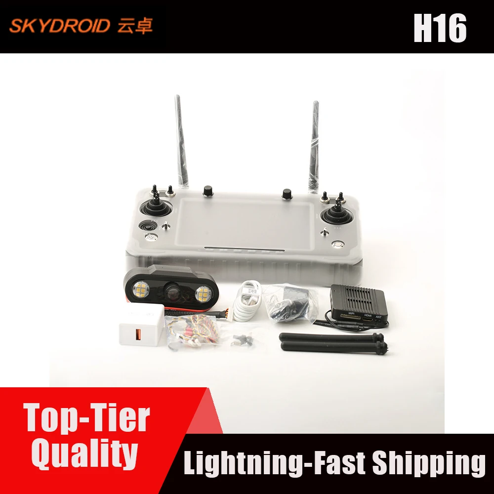 جهاز إرسال الفيديو والقياس عن بعد الرقمي الجديد Skydroid H16/H16Pro |   20KM 1080P 2.4 جيجا هرتز 16CH FHSS، مع كاميرا MIPI وجهاز استقبال R16