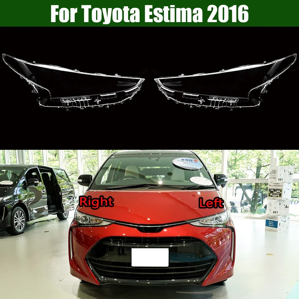 

For Toyota Estima 2016 Front Headlamp Lamp Cover Headlight Shell Transparent Lens Replace The Original Lampshade Plexiglass