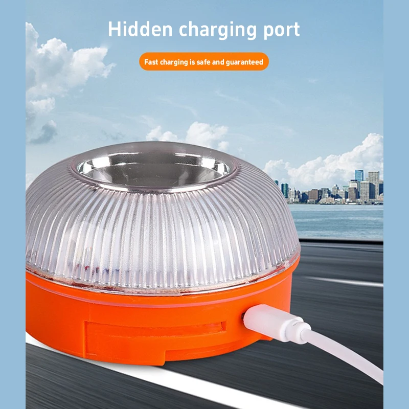 ضوء الطوارئ V16 Homologated Dgt المعتمدة سيارة الطوارئ منارة تحذير ضوء قابلة للشحن المغناطيسي التعريفي ستروب مصباح ليد