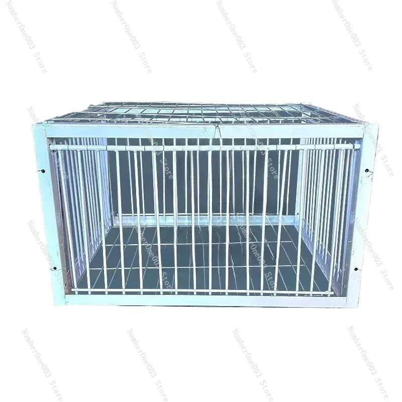 Custom Foldable Galvanised Pigeon Bird Trap Cage Humane One-way Entrance For Feral Pigeons Doves