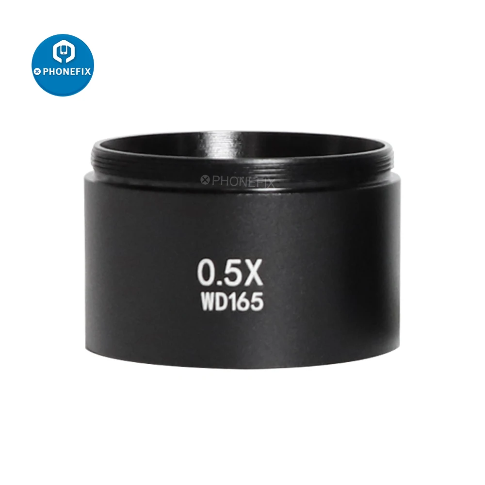 Imagem -03 - Microscópio Assistido Objetos Auxiliares Len para a Indústria de Vídeo Microscópio Estéreo Trinocular Barlow Lente wd 0.5 0.3x 0.7 2.0x