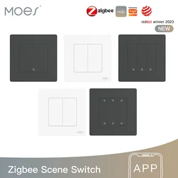 MOES nuevo Star Ring Tuya Smart ZigBee3.0 interruptor de escena Smart Life/MOES aplicación remota Control