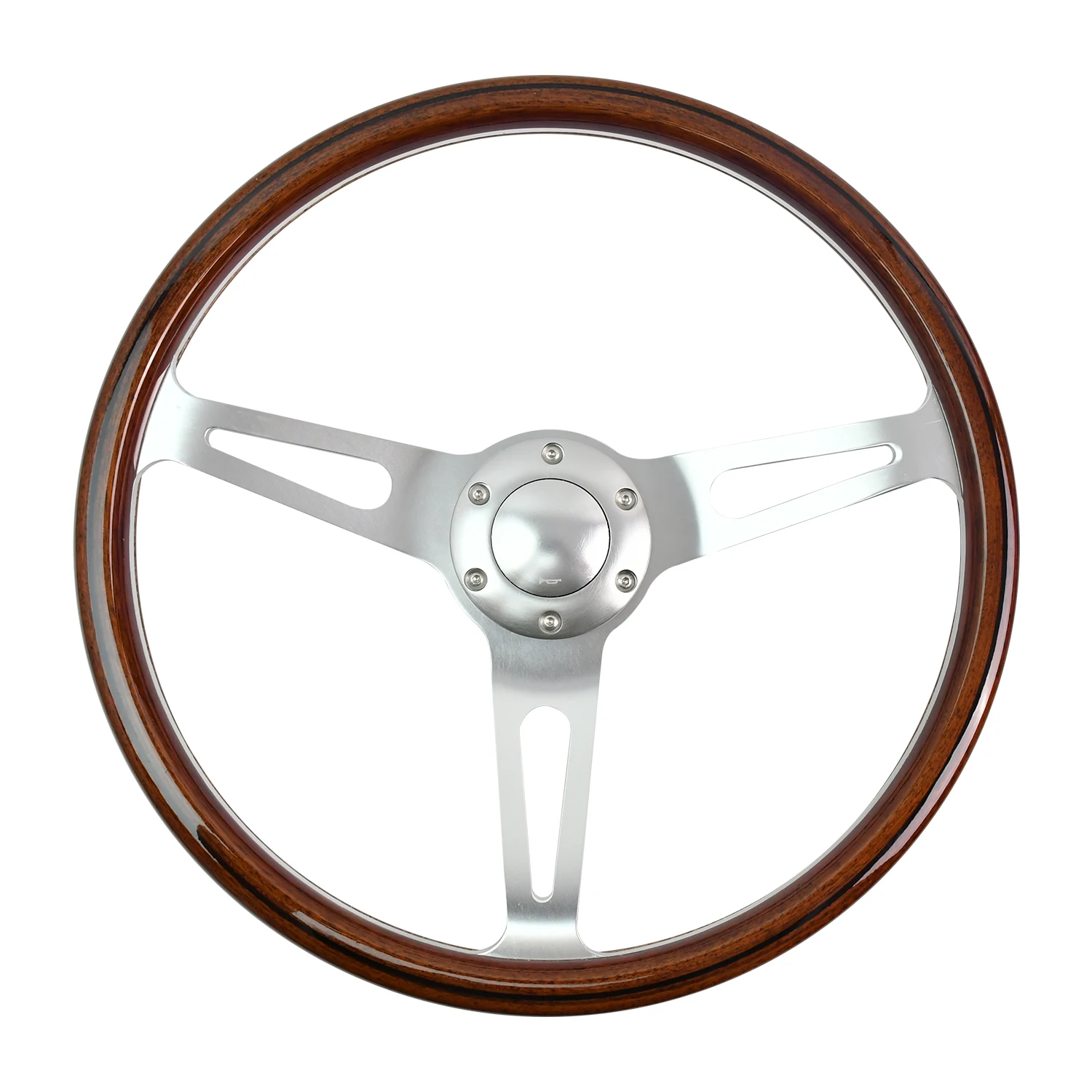

380mm Solid Wooden material car steering wheel with 40mm hole bracket for TIYPEOR