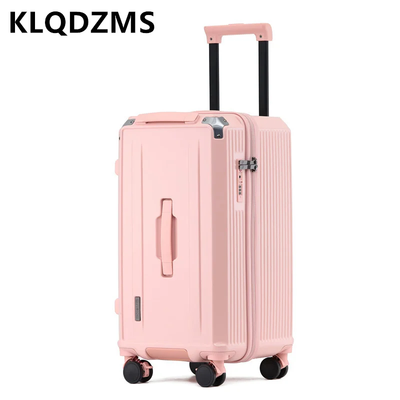 KLQDZMS Luggage Travel Bag Ladies ABS + PC Large Capacity Trolley Case 22