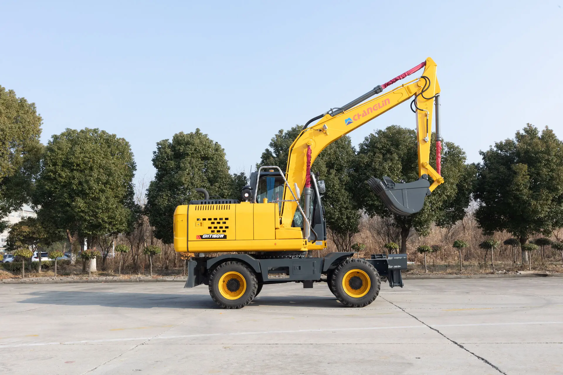 Engenharia Construção Escavadeira Pesada, Escavadeira De Rodas da China, 10Ton 13.5Ton 15Ton 21Ton