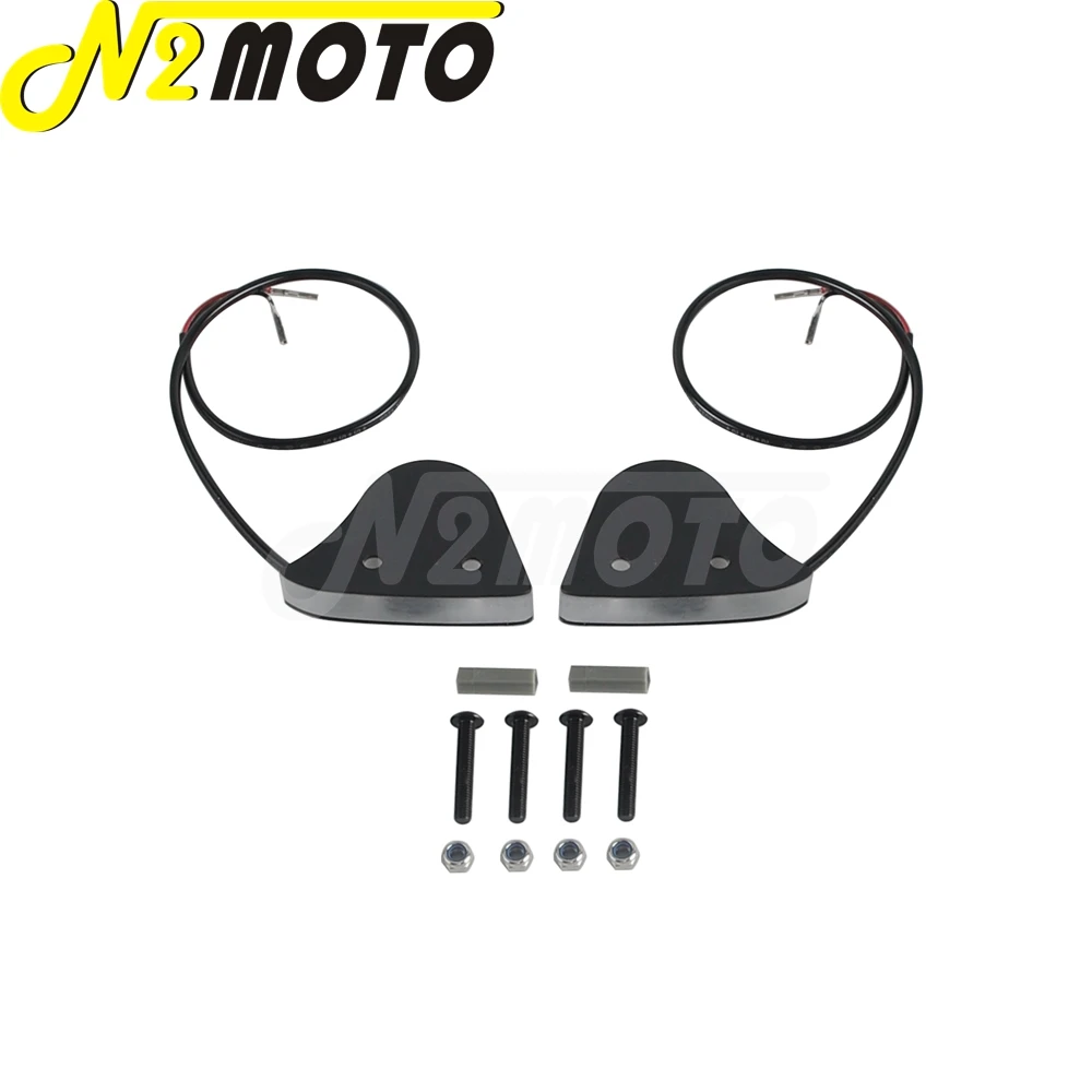 Motorcycle Mirror Block Off LED Windshield Turn Signals Light For Yamaha YZF R1 R1S R1M 2015 2016 2017 2018-19 Indicator Blinker