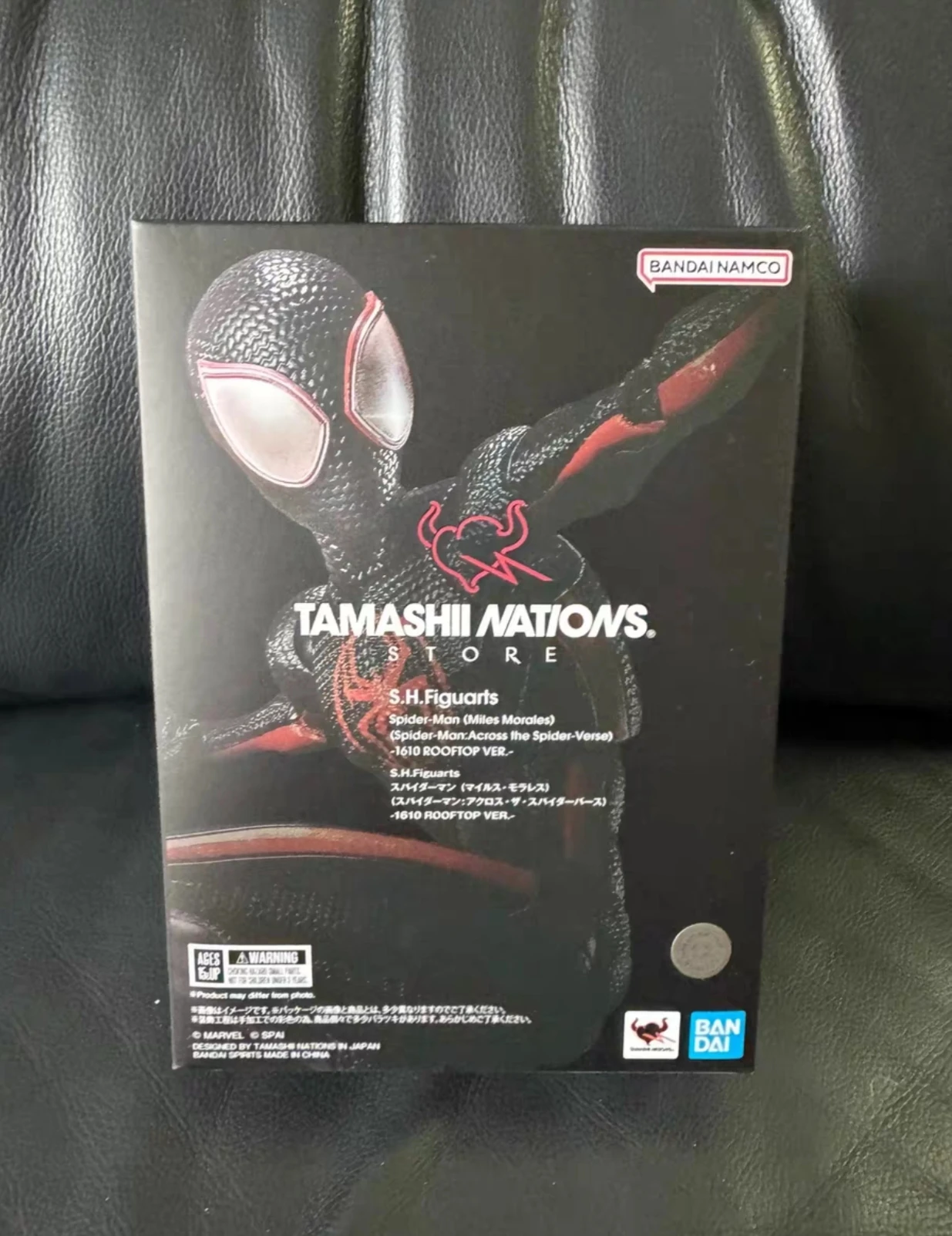

Genuine Bandai Miles Morales Gwen 1610 Shf Sh Figuarts Across The Spider Verse Rooftop Spider Man Ver Kids Christmas Gifts