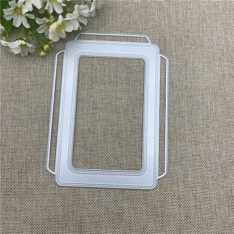 3D kwadratowy album fotograficzny ramka koronkowe wykrojniki do metalu szablony dla DIY Scrapbooking dekoracyjne tłoczenie szablon rzemieślniczy — zdjęcie 4
