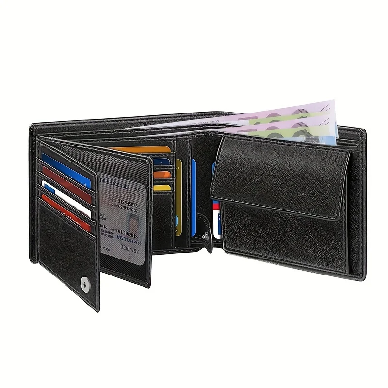 Luxury Handmade Genuine Leather Business Card Holder Men Leather Credit Card Men Card ID Holder Cover Card Wallet