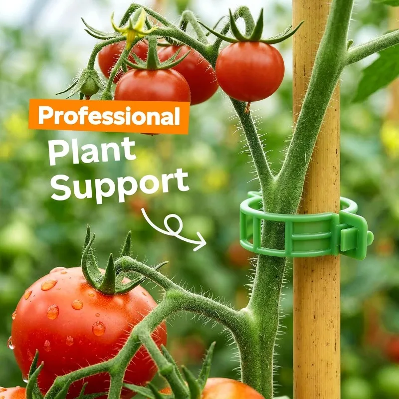 10/600Pcs Plastic Plant Support Clips Plant Vine Tomato Protection Grafting Fixing Tool Garden Farm Yard Vegetable Growth Clamp