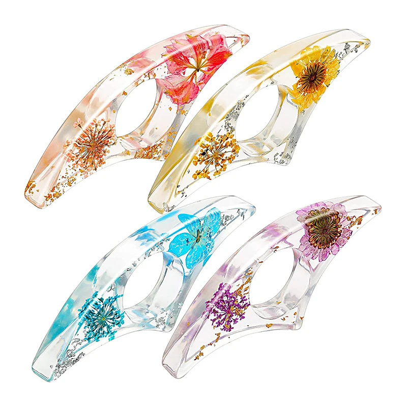 1PC Epoxy Dried Flowers Thumb Book Support Book Page Holder Convenient Bookmark