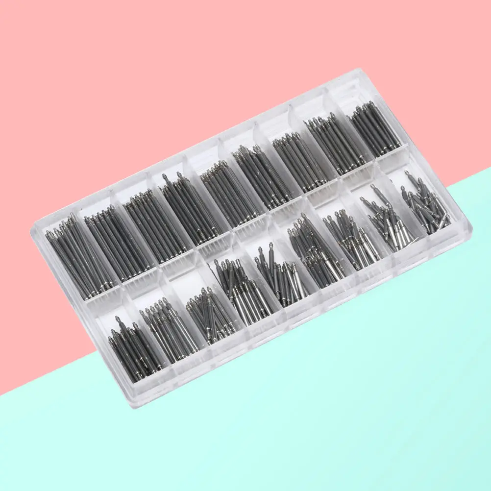360Pcs Watch Spring Bar Connecting Needles 18 Sizes Stainless Steel Repair Tools Kit for Watch Band Replacement Accessories