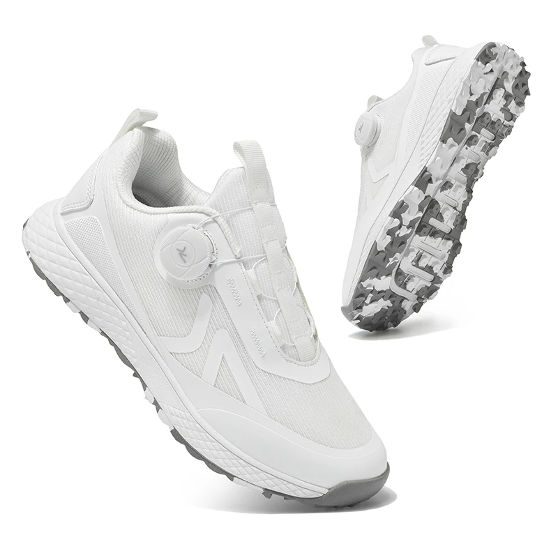 Golf Shoes for Men 2026 New White Professional Waterproof Non-slip Spikeless Outdoor Leisure Walking Training Golfer Sneakers