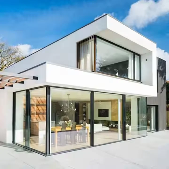 Luxury Two-Storey Light Steel Structure Prefabricated Villa Furnished House