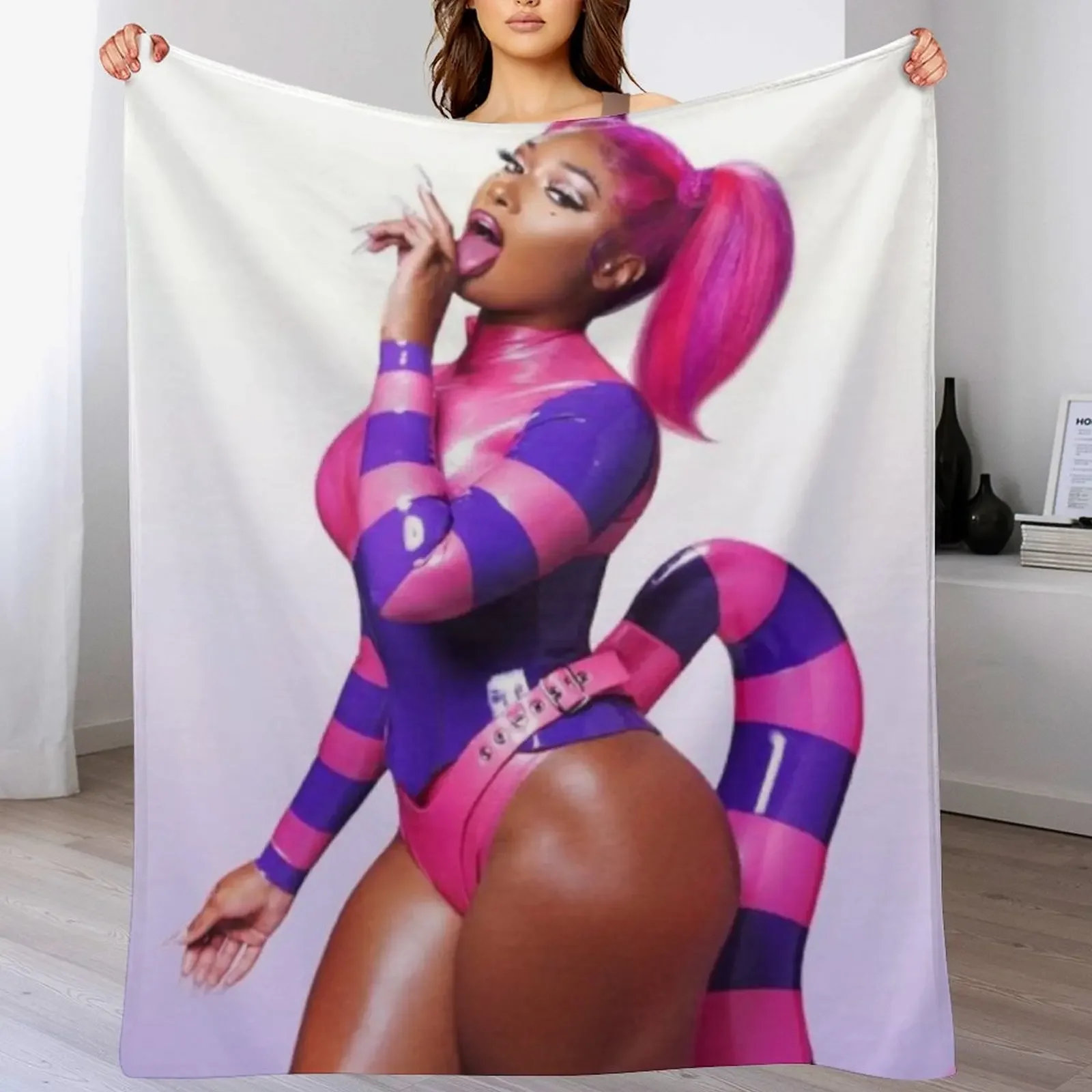 

Megan Thee Stallion Throw Blanket Baby Extra Large Throw warm winter Blankets For Bed Blankets