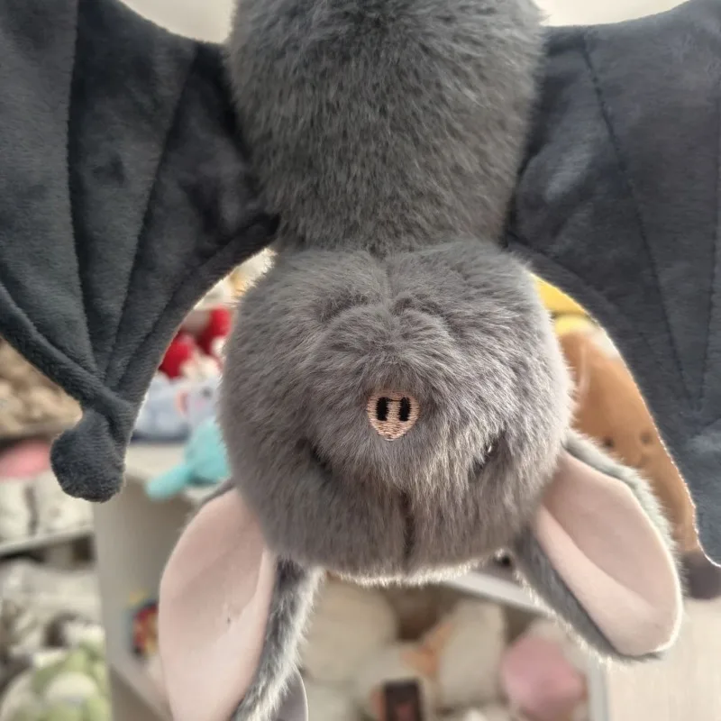 

Cute Fluffy Bat Plush Toy Soft Stuffed Animal Adorable Bat Decor for Car Home Bag Charm Cute Plush Accessory Gift for Family