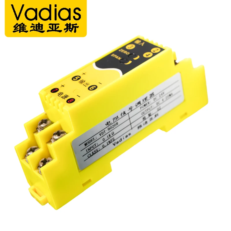 

Potentiometer Displacement Signal Sensor 0-1KΩ 0-2KΩ 0-20KΩ DC24V Resistance Signal Transmitter 4-20mA 0-10V 0-5V