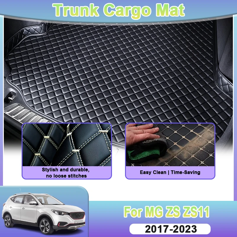 Trunk Anti Dirty Mats For MG ZS VS ZS11 Accessories MK1 2017-2023 Anti Dirty Liner Leather Material Car Accessories Auto Patrs
