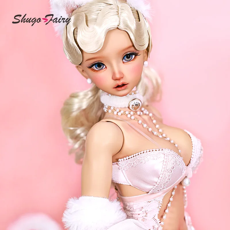 BJD Nata Vintage Collection Toy for Girl Pink SecExamen Lace, Goddess Toy for Girl Attractive Home Gown, 1/3 BJD Full set — zdjęcie 5