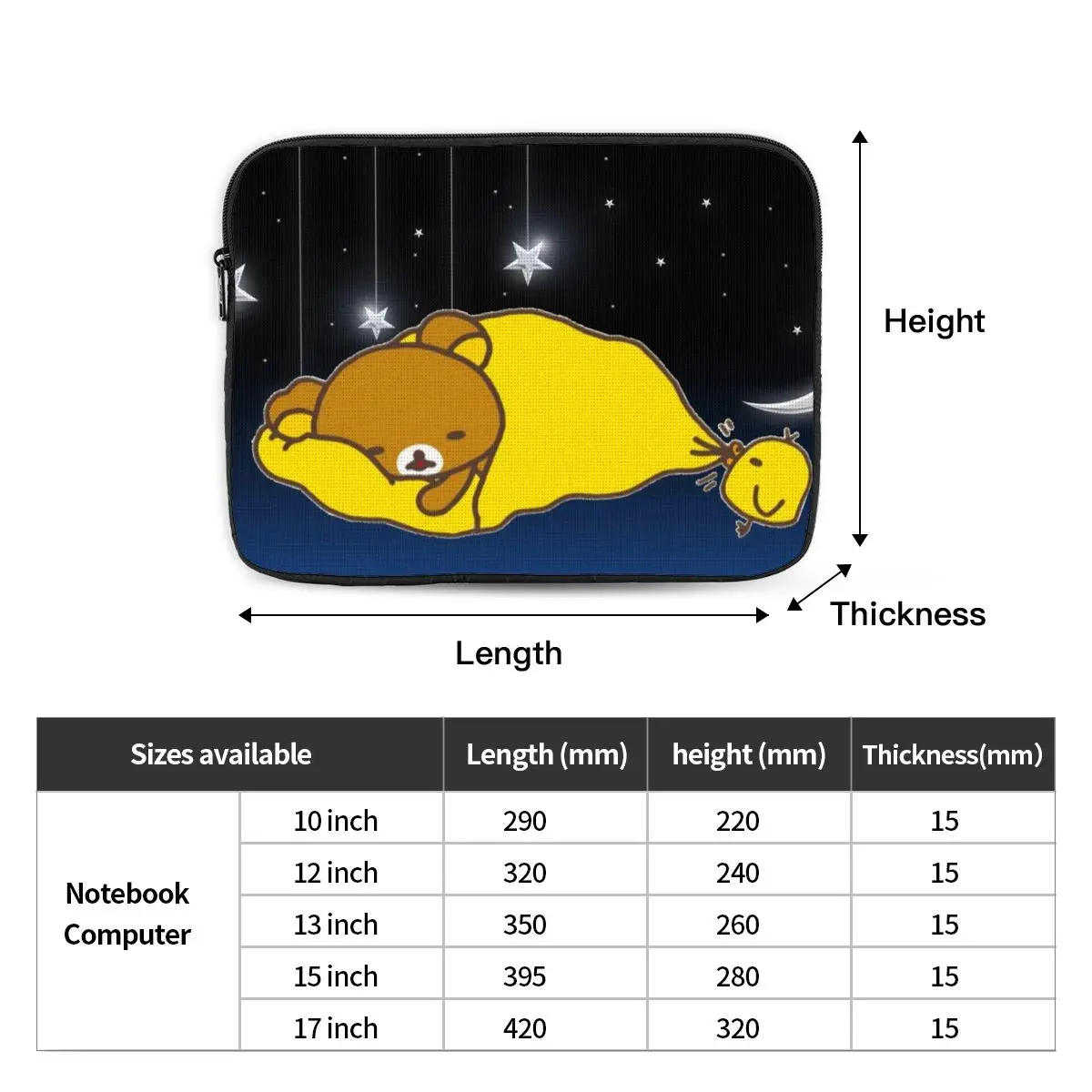 リラックマ 桜 ノートパソコンバッグ ケース ポーチ 10 12 13 15 17インチ MacBook Air Pro タブレット 耐衝撃 ケース バッグ