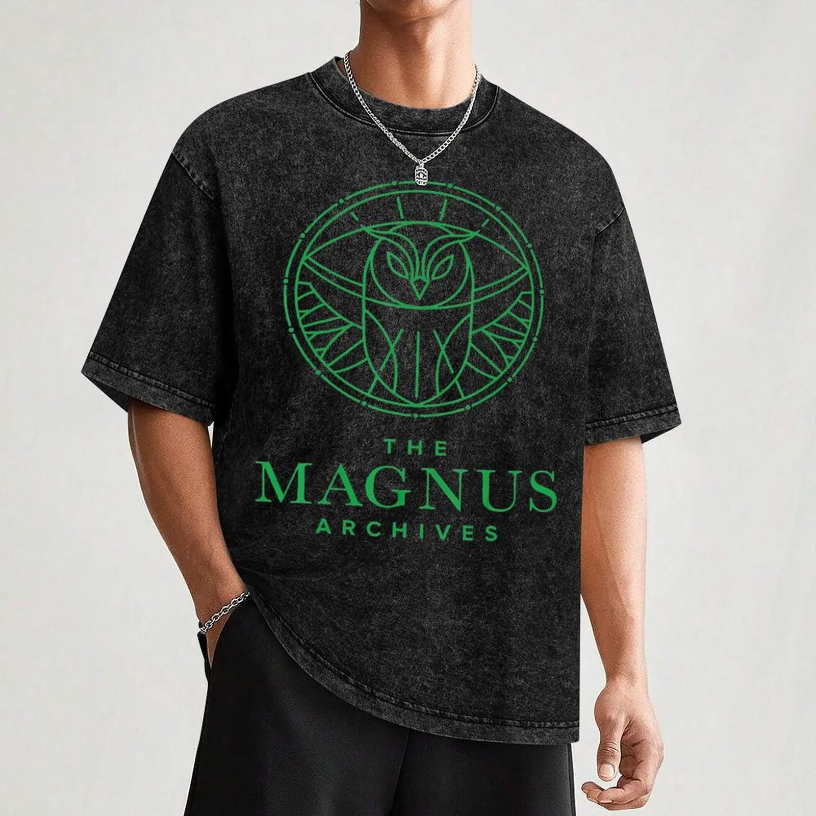 the magnus archives spooky owl T-Shirt Personalized t-shirt topping gifts for boyfriend shirts men - Image 3