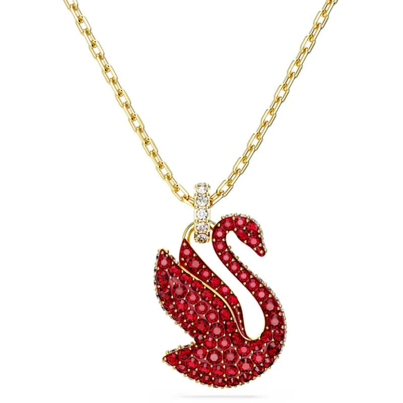 2024 new fashion senior red swan clavicle chain suitable for women senior exquisite charm jewelry senior gift necklace wholesale