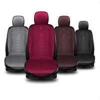 Universal 12V 24V Car Heated Seat Cushion Coral Fleece Keep Warm Plush Car Seat Covers Soft Anti-fouling Auto Seat Mat Drive