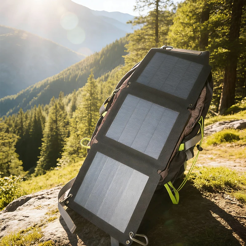foldable solar panel  5V 12W USB  Solar plate waterproof charger camping equipment portable small solar system