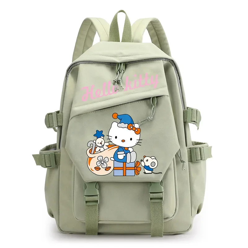 Sanrio Nieuwe Hellokitty Student Schooltas Casual Schattige Cartoon Lichtgewicht Computer Canvas Rugzak