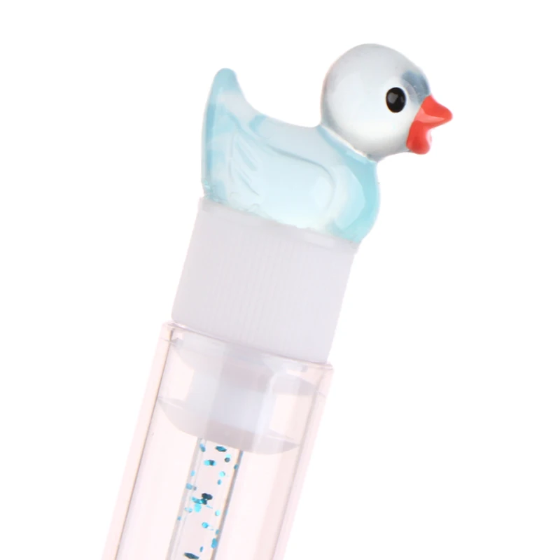 1Pcs Reusable Eyelash Brush Tube Cartoon Duck Shape Disposable Mascara Wands Replaceable Dust-proof Eye Lash Eyebrow Brush Tube