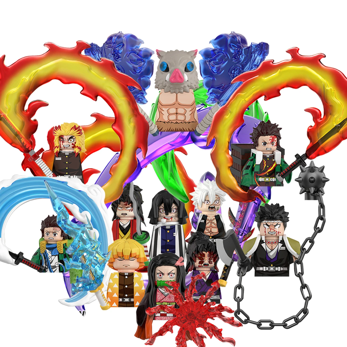 

Japanese Anime Atcion Figures Anime Blocks Set for Kids Adults Collector Toy Building Blocks For With special effects