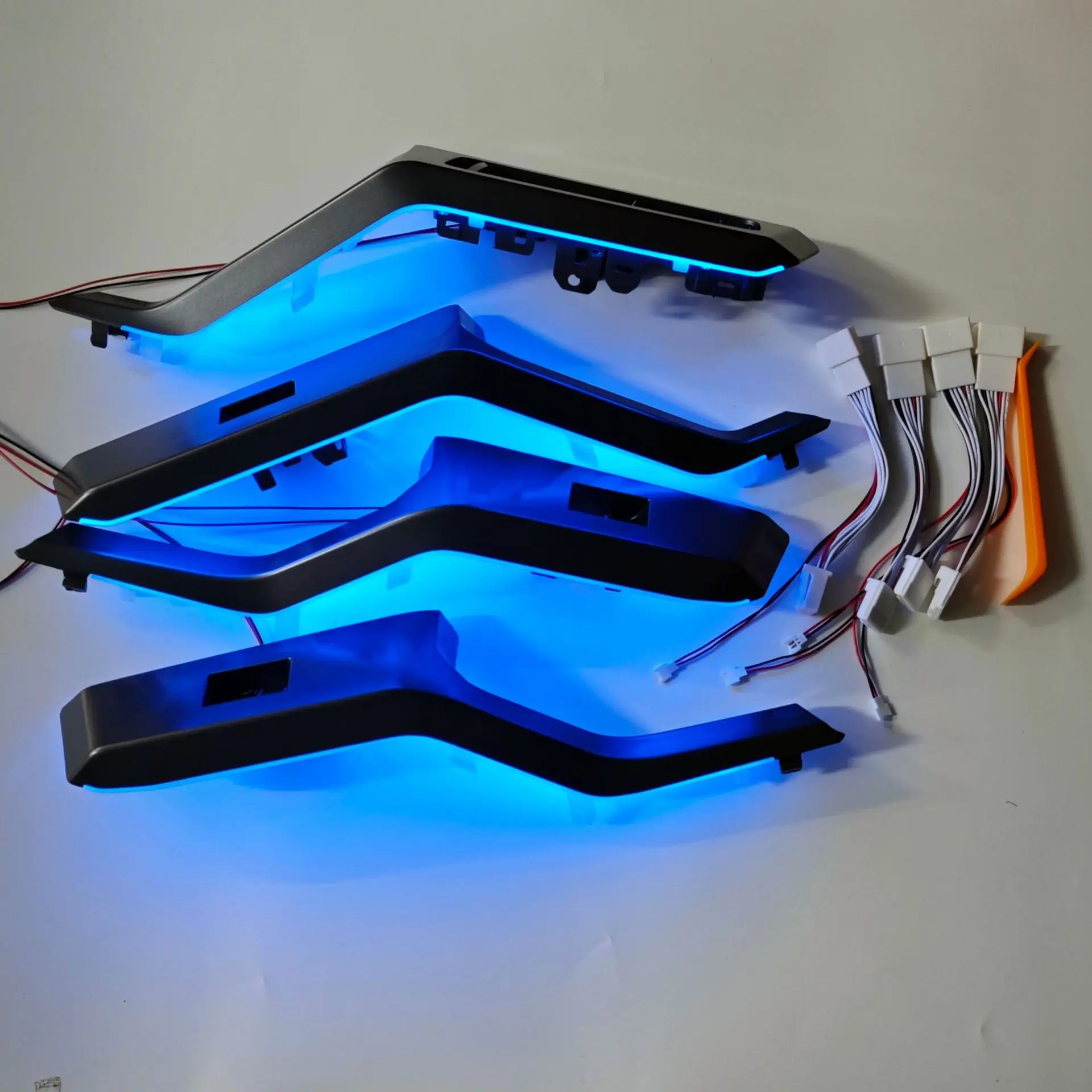 Car Door Armrest Atmosphere Light Led Colorful Door Window Lifting Switch Ambient Lamp Accessories LHD For Toyota RAV4 2026